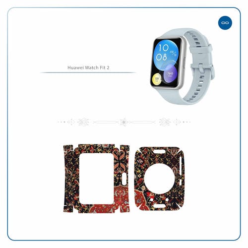 Huawei_Watch Fit 2_Persian_Carpet_Red_2